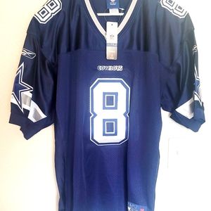 NEW Reebok Authentic Troy Aikman Dallas Cowboys Double Star stitched jersey 52